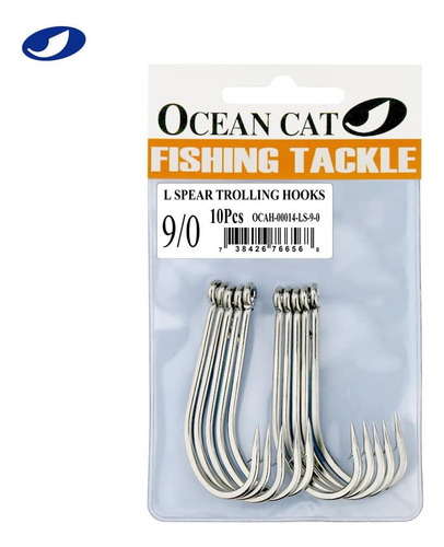 Clásico Gancho De Pesca De Acero Inoxidable Corto Vástago La