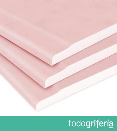 Placa Yeso Resistente Fuego Placo Rh 12,5mm 1,2x 2,4m