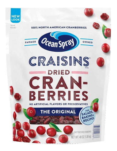 Ocean Spray Craisins Arándanos Deshidratados Original Import