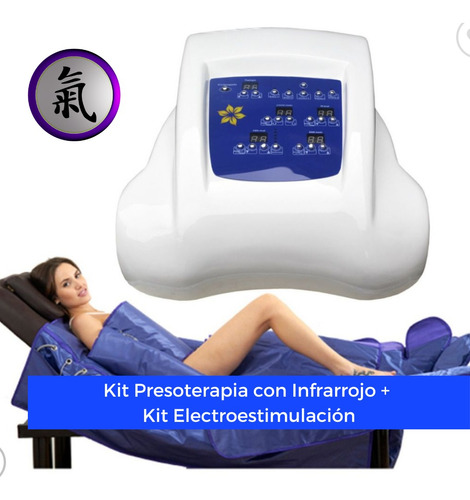 Presoterapia Infrarrojo + Electroestimulador Kit 3 Funciones