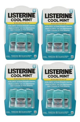 Laminas Listerine Aliento 12-24