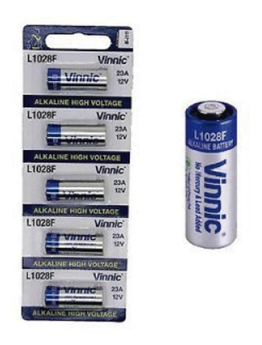 Pilas Vinnic 23a Alarma  Portón Control Remoto Blister X 5