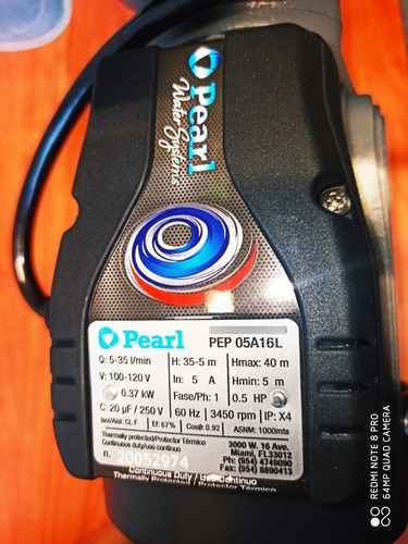 Bomba 0,5 Hp Pearl & Press Control Dps-3 Europower Combo .