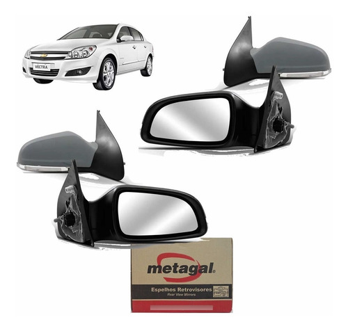 Par Retrovisor Vectra 2008 2009 2010 2011 Com Pisca Original