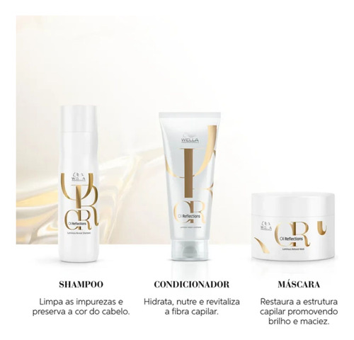 Wella Oil Reflections Sh 250ml+cond 200ml-ganhe Mask