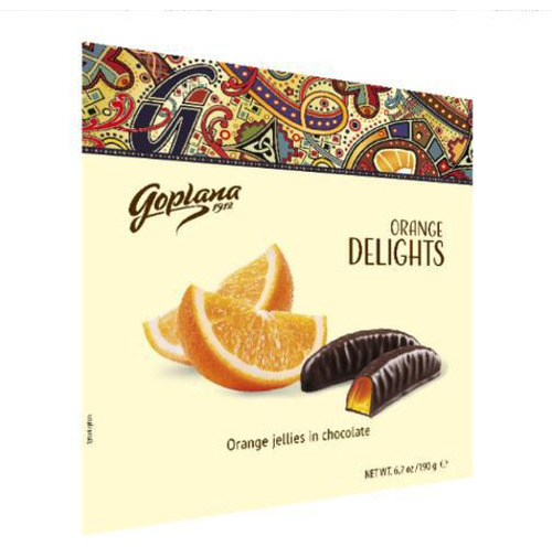Chocolate Goplana Orange (laranja) Deligths 190g - Polônia