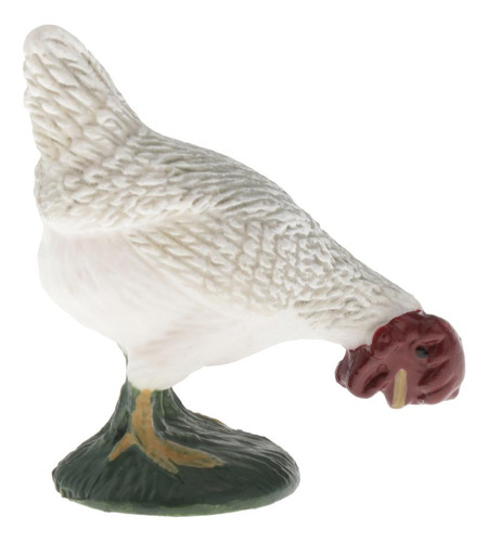 Regalo De Adorno De Estatua De Hogar Modelo Gallo Blanco