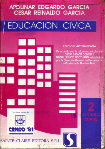 Educación Cívica 2do. Curso - Apolinar García / César García