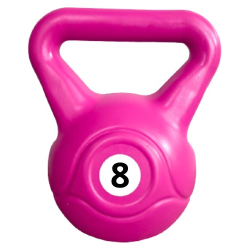 Kit Pesa Rusa Kettlebell Plastica 8kg Mancuerna Pack X 2