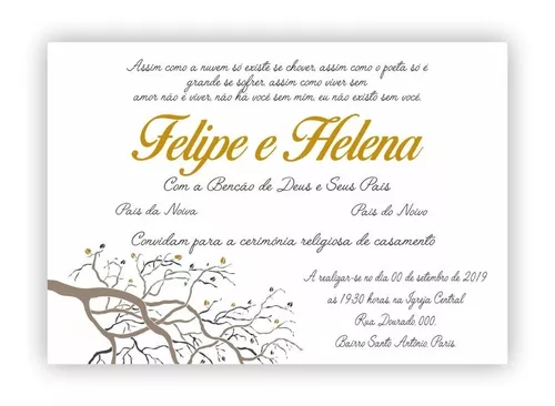 Convite de Casamento Digital Editável Frete Grátis Promoção