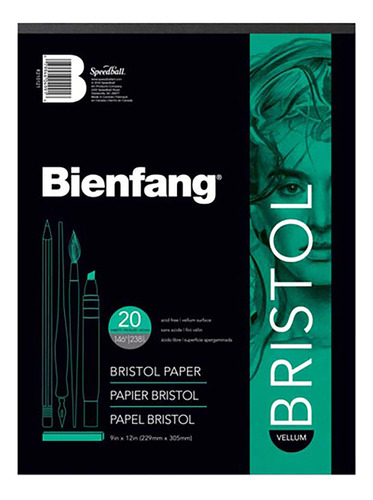 Block Papel Bristol Normal Bienfang(22x30cm) 20 Hojas 238gr.