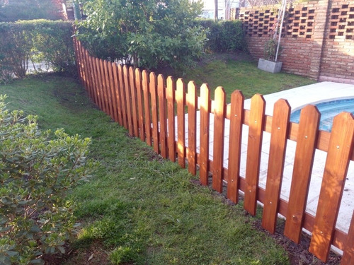 Imagen 5 de 10 de Cercos Para Piscinas O Frentes De Casa En Madera Tratada