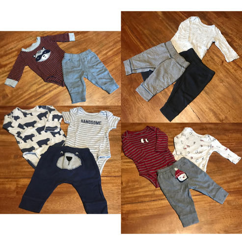 Body Carters + Pantalones / Lote Bebe 3 Meses