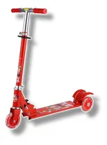 Comprar Monopatin Infantil 3 Ruedas Con Luces Marca Scooter Plegable Color Rojo 3r