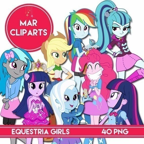 Kit Imprimible  Equestria Girl  40 Imágenes Png
