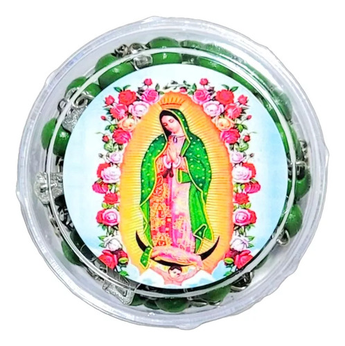 Set 12 Rosarios Virgen De Guadalupe Recuerdo Boda, Bautismo