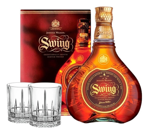 Whisky Johnnie Walker Swing 750ml. + 2 Vasos Spiegelau 