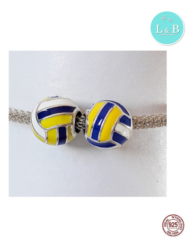 Berloque I Love Vôlei Em Prata 925