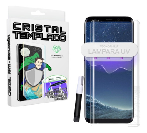 Cristal Templado Samsung Galaxy S8 Plus Adhesivo Uv Completo
