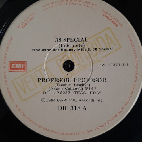 Simple 38 Special Emi Promocional C18