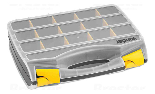 Organizador Plástico Parafusos Pesca Prego Carga 5kg Vonder Cor Transparente