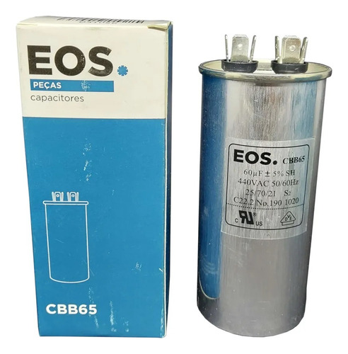 Capacitor Partida 10uf Ar Condicionado Split 380v Cbb65 Eos