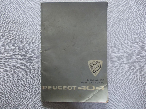 Manual Peugeot 404 (original) De Fabrica P/usuario (1bis)