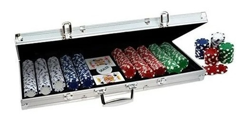 Set Poker Profesional 500 Fichas + Maleta Aluminio Premium