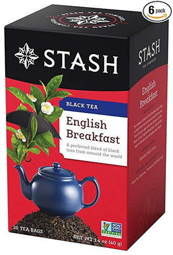 Stash Té Inglés Desayuno Té Negro, 20 Count Bolsitas De Té E