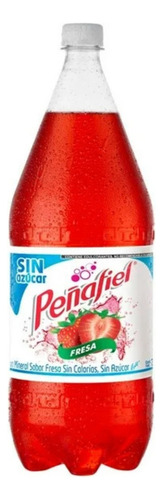 10 Pza Agua Mineral Peñafiel Sin Azúcar Fresa 2 L