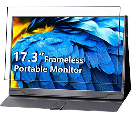 Monitor Portátil - Mejorado 17.3 Pulgadas 1080p Fhd Ips Hdr Color Black cocopar