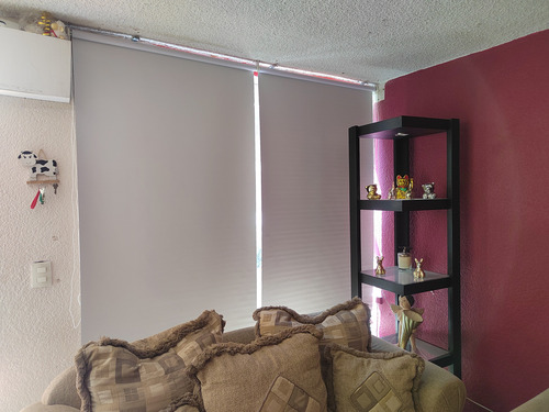 Persiana Blackout Opaca 100% Para Ventana Enrollable Blanco