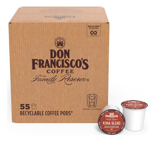 Don Franciscos Coffee Kona Blend; Cpsulas Reciclables Estilo