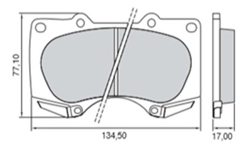 Pastilla Freno Bosch Toyota Hilux 2.5 3.0 Sw4 3.0