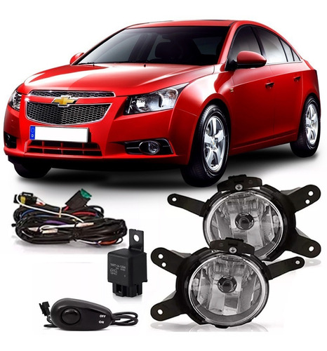 Kit Farol Neblina Milha Auxiliar Cruze 2011 2012 2013