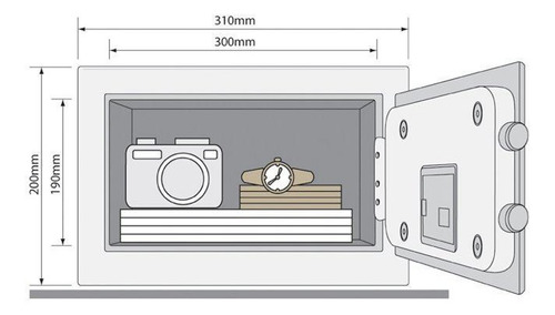 Imagen 4 de 4 de Caja Fuerte / Cofre Electrónico Yale Small