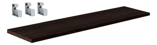 Prateleira Com Suporte Prata 1.5x20x60cm Compacta Prat-k