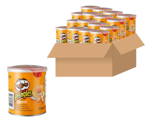 Papas Pringles Pequeña Queso 40gr X 12 Unid