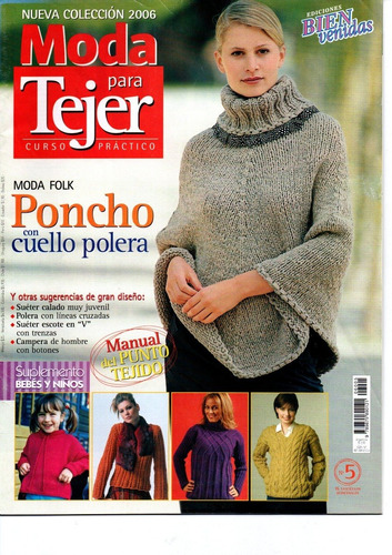 Revistas Moda Para Tejer Ed.bienvenidas Pack X4 N°5 Al 8