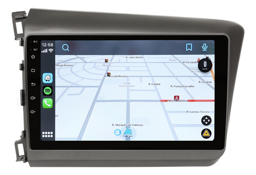 Multimidia Lelong Civic G9 2012 2013 2014 Android 14 Carplay