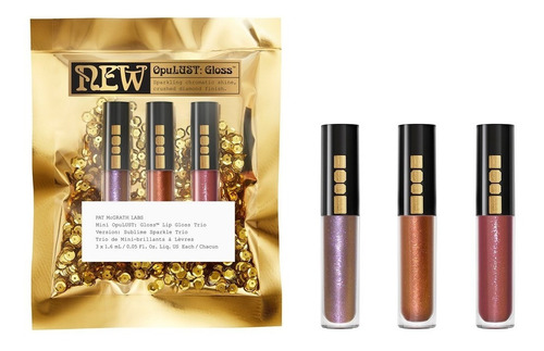 Trio De Gloss Pat Mcgrath Mini Opulust Color Lavendaring/Dreamscape/ Naked Rose