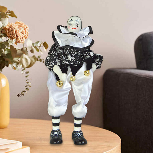 Muñeca De Bufón De, Muñeco De Arlequín, Figura De Adorno