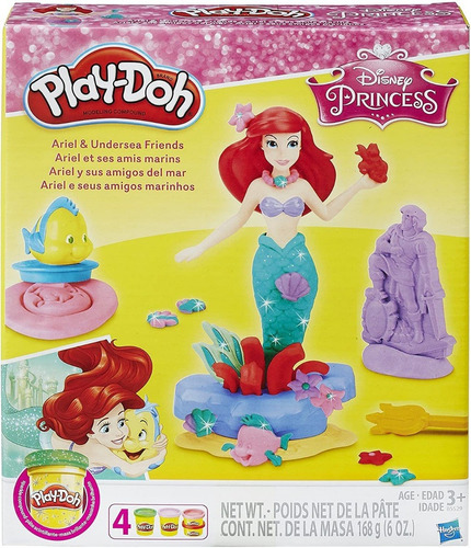 Imagen 1 de 2 de Play-doh Ariel Y Sus Amigos Del Mar - Original Hasbro 