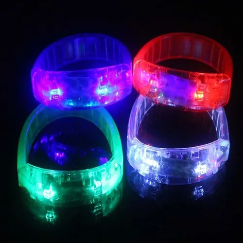 Pulsera Led Audioritmica Brazalete Nuevo Modelo Pack X 10