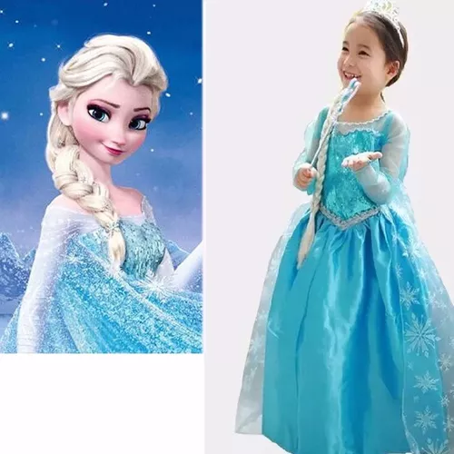 Vestido Fantasia Elsa do Frozen