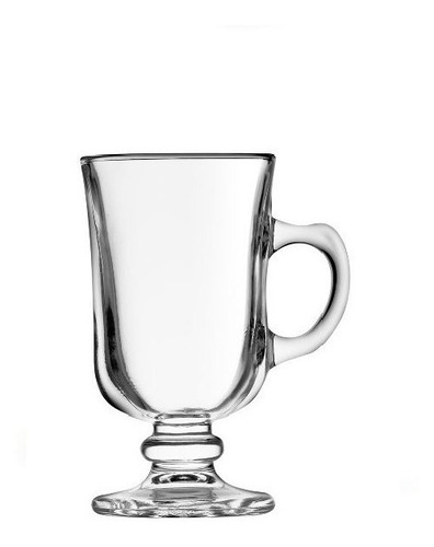 Imagen 2 de 3 de Pack 6 Tazas De Vidrio Para Café O Cappuccino 120ml Portugal