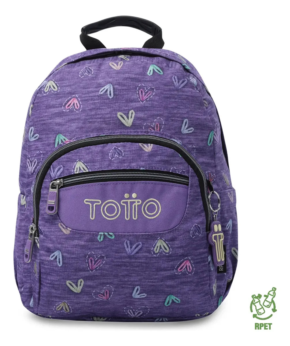 Morral Mochila Escolar Tempera Para Mujer Morado Totto Violeta