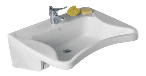 Imagen 1 de 2 de Bacha Ferrum Discapacitados Nueva. Linea Espacio. Porcelana Color Blanco