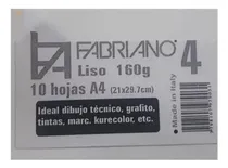 Comprar Hojas De Dibujo Fabriano 4 A4 Liso 160 Gr X 10h