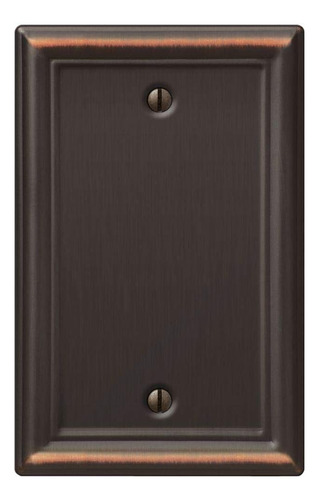 Amerelle 149bdb Chelsea Wallplate, 1 En Blanco, Bronce Envej